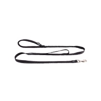 Rogz Utility Bungee Pet Dog Lead Soft Neoprene Handle Black - 2 Sizes image