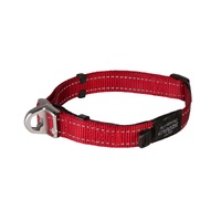 Rogz Utility Safety Reflective Pet Dog Collar Snag Safe Red - 2 Sizes image