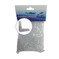 PetWorx L-Piece Airline Hose Bend Piece Aquarium Accessory Pack of 100 image