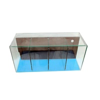 PetWorx Glass Fighter Aquarium Fish Tank 4-Bay with Filter 51 x 20 x 23cm image