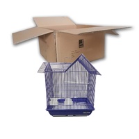 PetWorx Medium House Top Wired Bird Cage Assorted Pack of 10 image