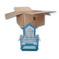 PetWorx Medium Multi-Roof Top Wired Bird Cage Assorted Pack of 10 image