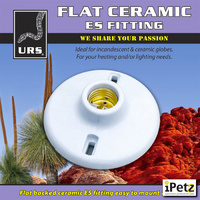 Urs Flat Ceramic ES Fitting Incandescent & Ceramic Globes Holder  image