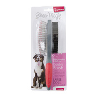 Shear Magic Double Pet Grooming Brush Double-Sided for Large Dogs image