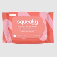 Squeaky Pet Probiotic Pet Ear Wipes Sensitive Fragnance Free 20 Pack image