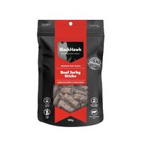 Black Hawk Beef Jerky Sticks Natural Dog Treats 100g image