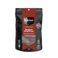 Black Hawk Kangaroo Jerky Straps Natural Dog Treats 100g image