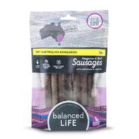 Balanced Life Gourmet Sausage Kangaroo & Beef w/ Beetroot Dog Training Treat 7pk image