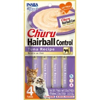 Inaba Churu Puree Hairball Control Lickable Cat Treats Tuna Recipe 6 x 56g image