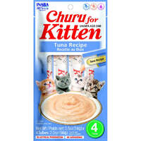 Inaba Churu Puree Kitten Under Age 1 Creamy Treat Tuna Recipe 6 x 56g image