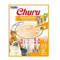 Inaba Churu Puree Chicken Varieties Cat Food Topper 20 x 14g image