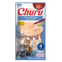 Inaba Senior 10+ Churu Puree Lickable Cat Treat Tuna Recipe 6 x 56g image