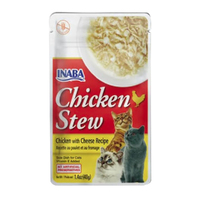 Inaba Chicken Stew Pet Cat Food Chicken w/ Cheese Recipe 40g x 6 image