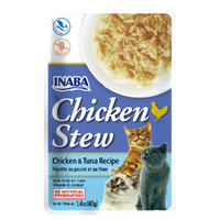 Inaba Chicken Stew Chicken & Tuna Recipe Wet Cat Food 6 x 40g image