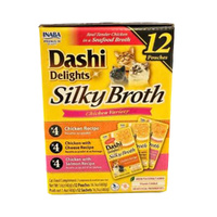 Inaba Dashi Delights Silky Broth Cat Food Topper Chicken Variety 12 Pack image