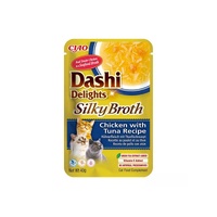 Inaba Dashi Delights Silky Broth Cat Food Topper Chicken with Tuna 6 x 40g image