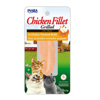 Inaba Chicken Fillet Grilled Cat Treat in Chicken Flavored Broth 6 x 25g image