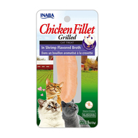 Inaba Chicken Fillet Grilled Cat Treat in Shrimp Flavored Broth 6 x 25g image