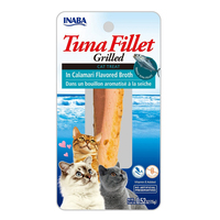 Inaba Tuna Fillet Grilled Cat Treat in Calamari Flavored Broth 6 x 15g image