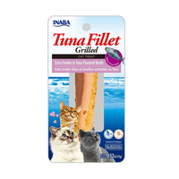 Inaba Tuna Fillet Grilled Cat Treat Extra Tender in Tuna Broth 6 x 15g image
