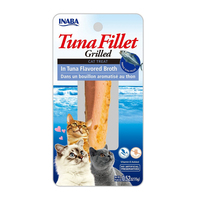 Inaba Tuna Fillet Grilled Cat Treat in Tuna Flavored Broth 6 x 15g image