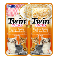 Inaba Twin Packs Chicken Recipe in Chicken Broth Cat Food 6 x 80g image