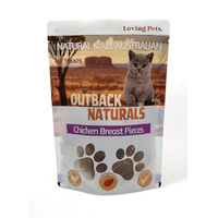 Loving Pets Outback Naturals Chicken Breast Pieces Natural Cat Treats 80g image