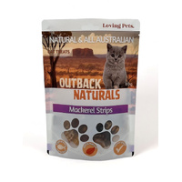 Loving Pets Outback Naturals Mackerel Strips Natural Cat Treats 80g image