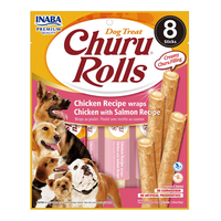 Inaba Churu Rolls Dog Treat Chicken w/ Salmon 6 x 96g image
