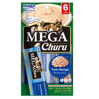 Inaba Mega Churu Tuna Recipe Dog Treat Food Topper 6 x 144g  image