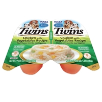 Inaba Twins Pet Dog Treats Chicken w/ Vegetables Recipe 70g x 6 image