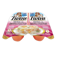 Inaba Twins Pet Dog Treats Chicken w/ Vegetables & Salmon Recipe 70g x 6 image