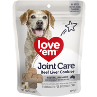 Love Em Joint Care Beef Liver Cookies Dog Treats 5 x 250g image