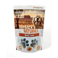 Loving Pets Outback Naturals Beef Liver Dog Training Treats 100g image