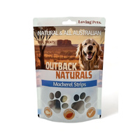 Loving Pets Outback Naturals Mackerel Strips Natural Dog Treats 80g image