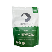Meaty Treaty Premium Freeze Dried Cats & Dogs Treat Turkey Meat 80g image