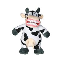 Tuffy Mighty Toy Jr Angry Animals Mad Cow Dog Squeaker Toy image
