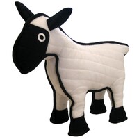 Tuffy Barnyard Series Sherman The Sheep Dog Toy White/Black image