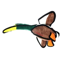 Tuffy Barnyard Series Dudley Duck Plush Interactive Dog Squeaker Toy image