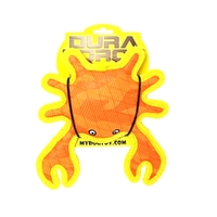 DuraForce Crab Interactive Play Durable Dog Squeaker Toy Orange image