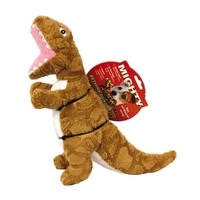 Tuffy Mighty Dinosaur T-Rex Interactive Play Plush Dog Squeaker Toy image
