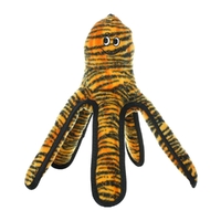 Tuffy Mega Octopus Interactive Play Dog Squeaker Toy Tiger Print Large image