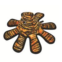 Tuffy Mega Small Octopus Oscar SchwarzaCreature Tiger Dog Squeaker Toy image