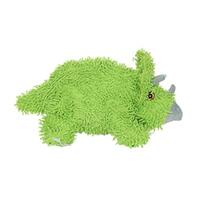 Tuffy Mighty Microfibre Ball Triceratops Plush Dog Squeaker Toy Green Medium image
