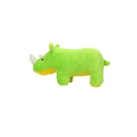 Tuffy Mighty Toy Safari Series Jr Rhoni The Rhino Plush Dog Toy Green image