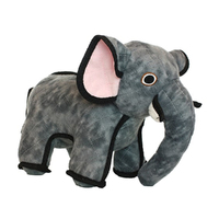 Tuffy Zoo Animal Series Jr Elephant Interactive Play Dog Squeaker Toy image