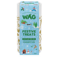 WAG Christmas Festive Treats Tube Ulti-Mutt Treat Pack with Kangaroo Liver 150g image