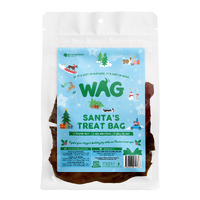 WAG Santas Treat Bag incl 1x Braided Bully 3x Beef Jerky & 2x Small Pig Ears image