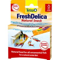Tetra Fresh Delica Natural Snack BloodWorms for Ornamental Fish 48g image