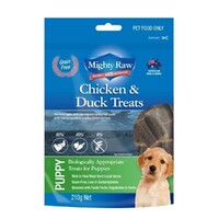 Mighty Raw Puppy Natural Treats Chicken & Duck 210g image